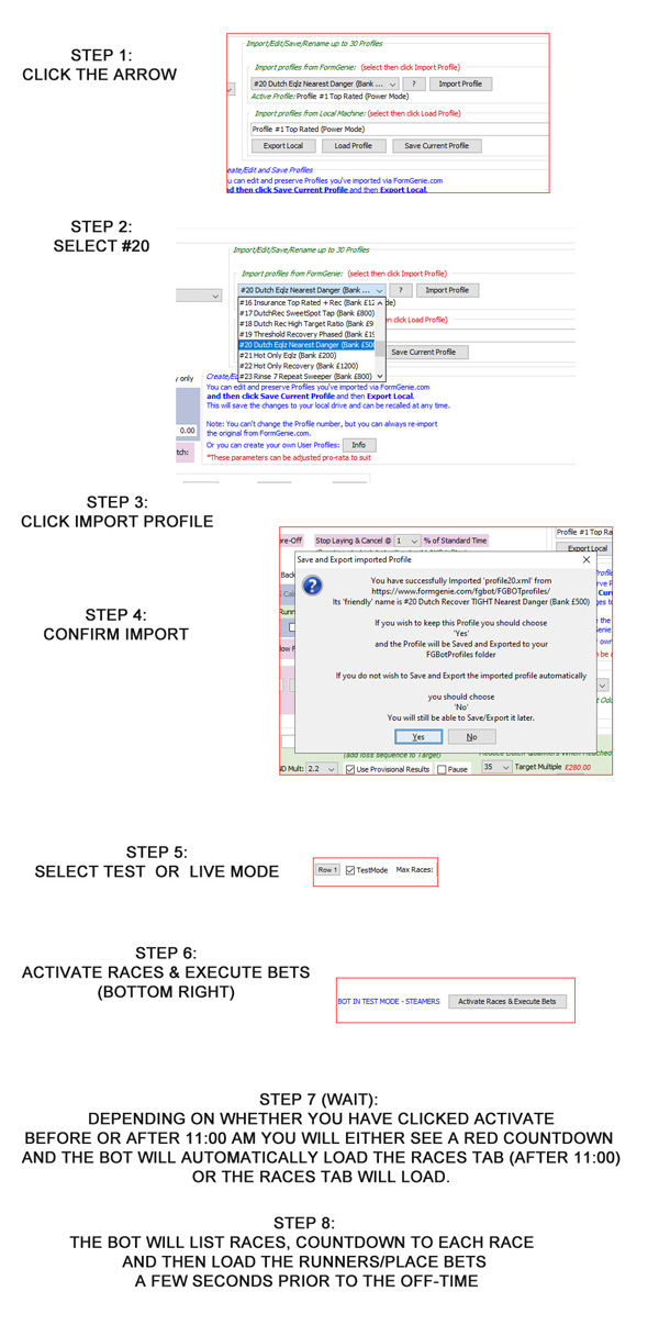 How to load a profile